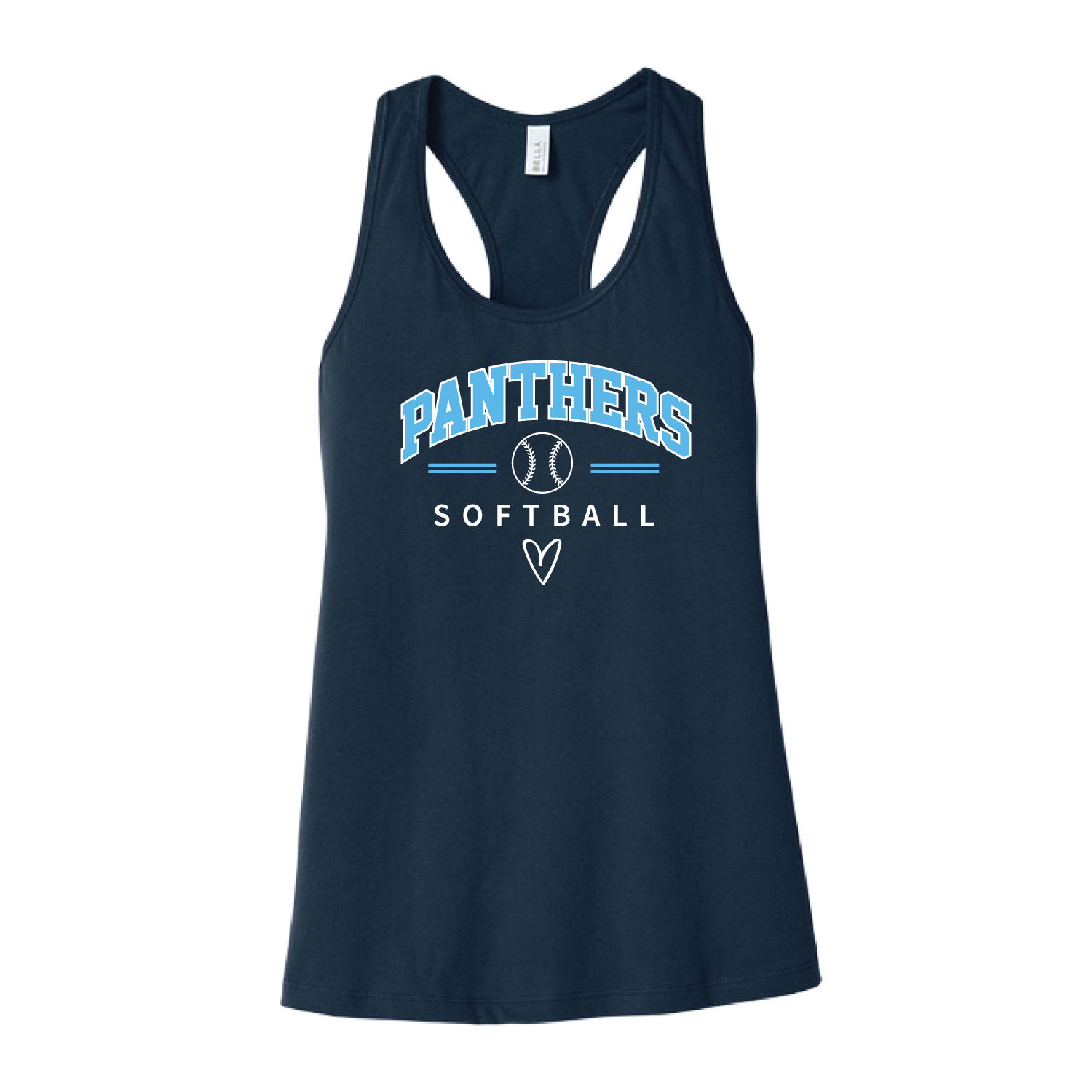 Pittsford Panthers Softball Women's Racerback Tank Top (Multiple Designs)