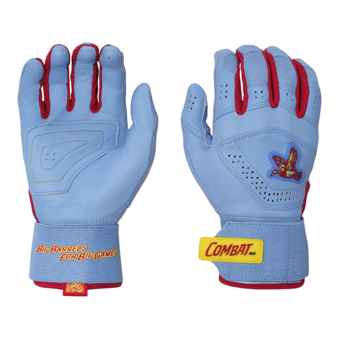 Combat MFG Outdoor Long Strap Batting Gloves (Multiple Colors)