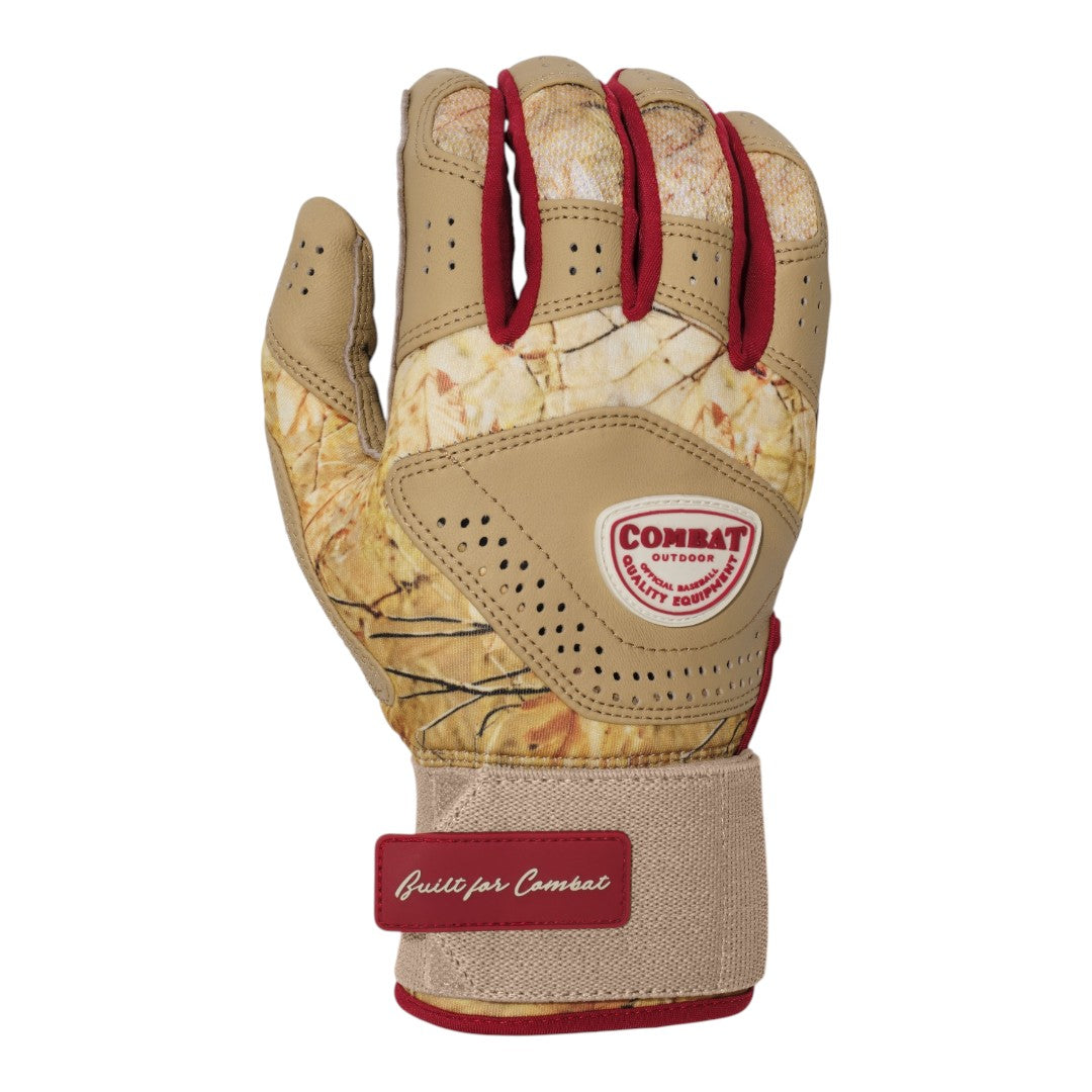 Combat MFG Outdoor Long Strap Batting Gloves (Multiple Colors)