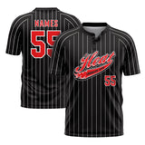 Lancaster Heat Short Sleeve 2-Button Mesh Game Jersey (Black)