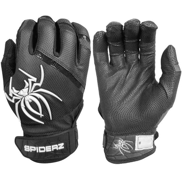 Spiderz PRO Batting Gloves - Black/White - Smash It Sports