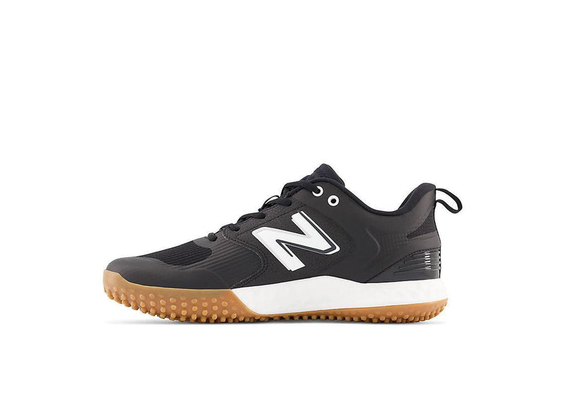 New Balance Men's Fresh Foam 3000 V6 Turf Baseball Shoes - Black with White & Gum Rubber - T3000BK6 - Smash It Sports