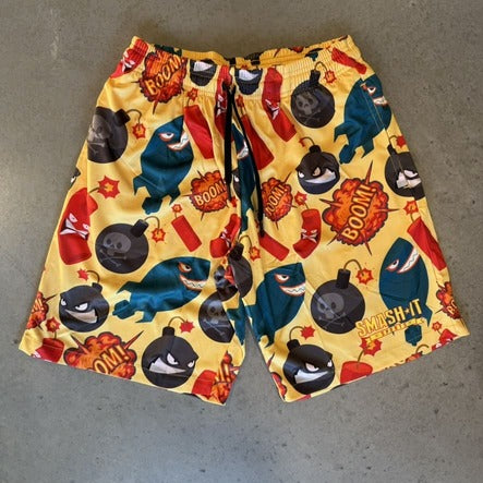 Smash It Sports Mesh Shorts - Droppin' Bombs
