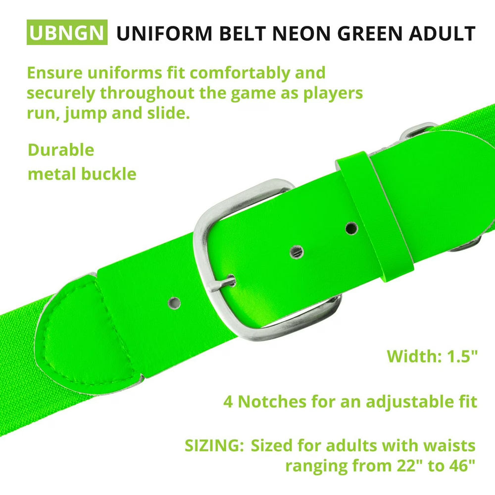 Champion Sports Baseball/Softball Uniform Belt - Adult/Youth (Multiple Colors)