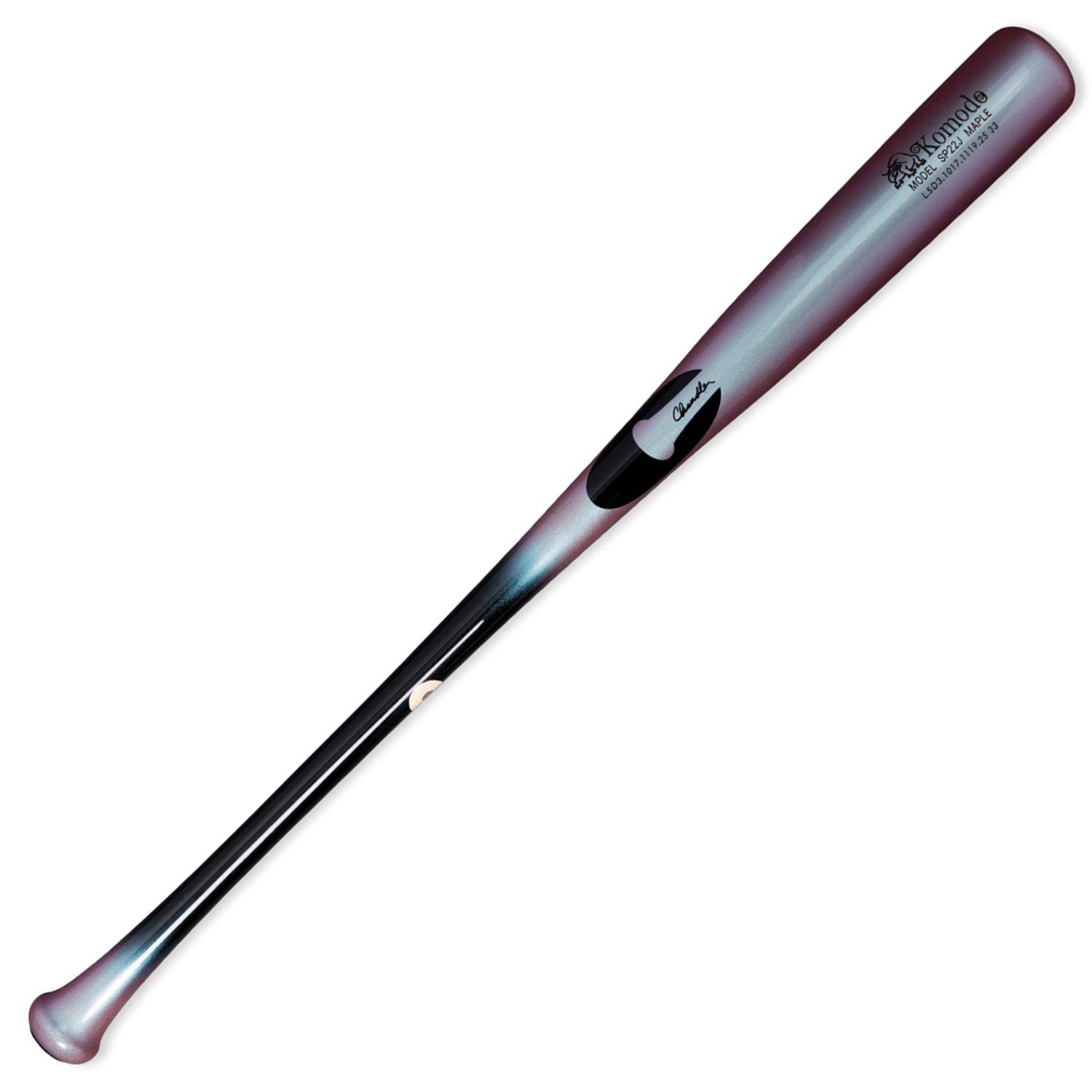 Chandler Juan Soto SP22J Performance Cut Komodo Maple Wood Baseball Bat - Black/Cotton Candy