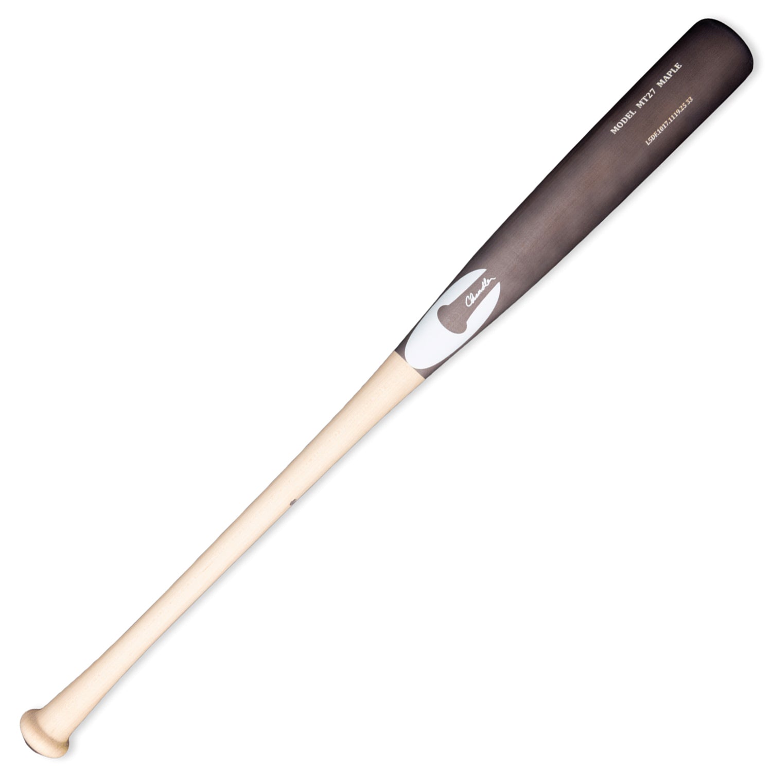 Chandler MT27 Performance Cut Maple Wood Baseball Bat - Clear/Palladium