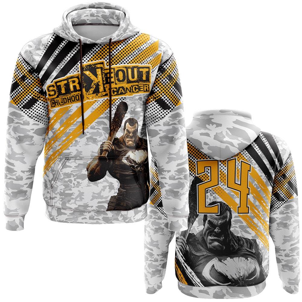 Strikeout Childhood Cancer Hoodie (Customized Buy-In) - Smash It Sports