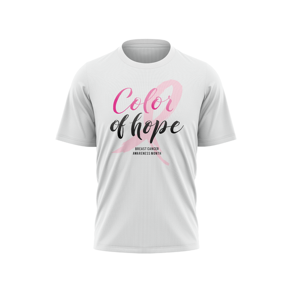 Breast Cancer Awareness Short Sleeve Shirt - Color of Hope