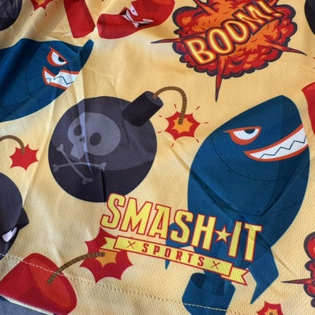 Smash It Sports Mesh Shorts - Droppin' Bombs – Barrel View | Smash It Sports | pro, sport