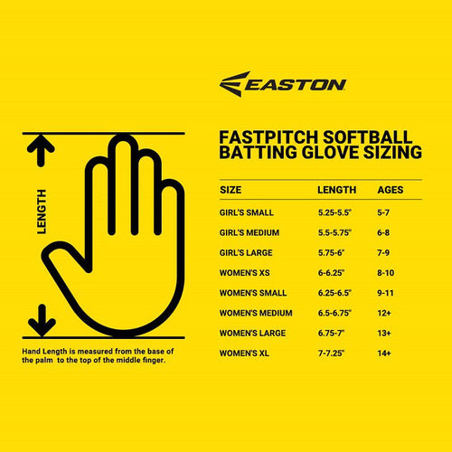 Easton Ghost Ethos Fastpitch Batting Gloves - Strawberry Glow