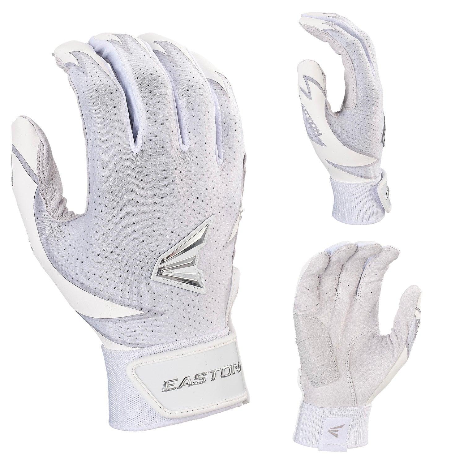 Easton Pro Series Slowpitch Batting Gloves - White