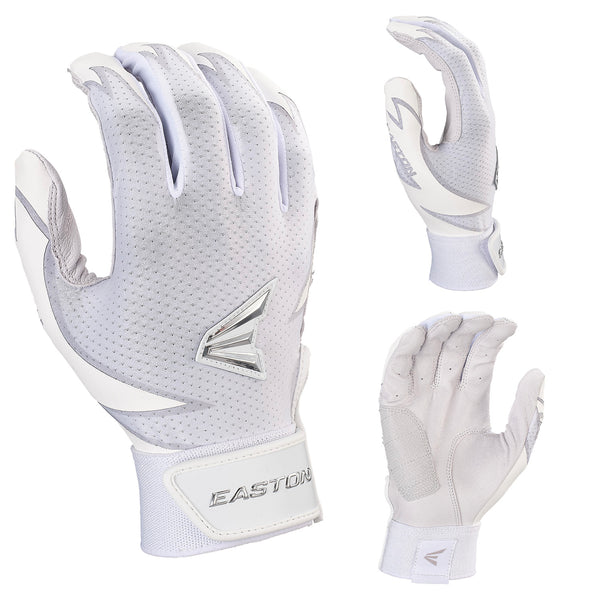 Easton Pro Series Slowpitch Batting Gloves - White - Smash It Sports