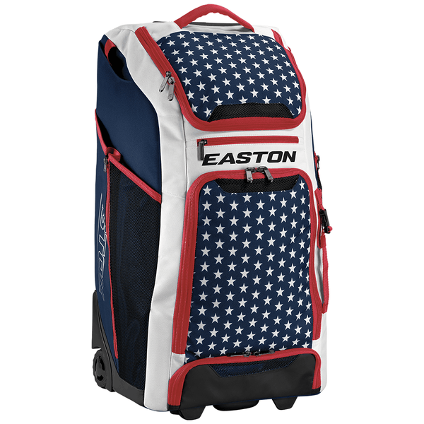 Easton Wheeled Catcher's Bag (Stars and Stripes) - Smash It Sports