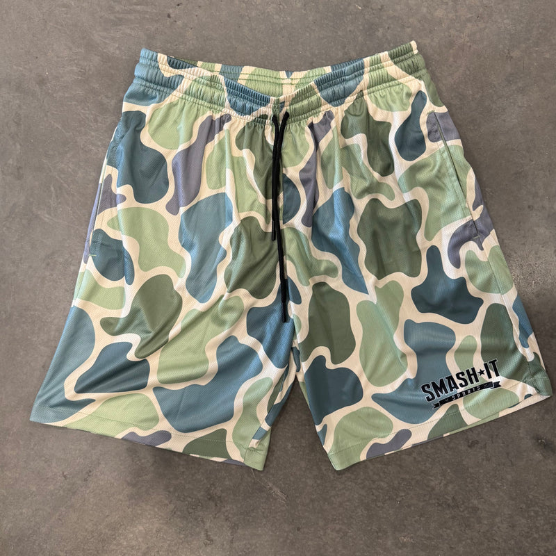 Smash It Sports Mesh Shorts - Duck Camo