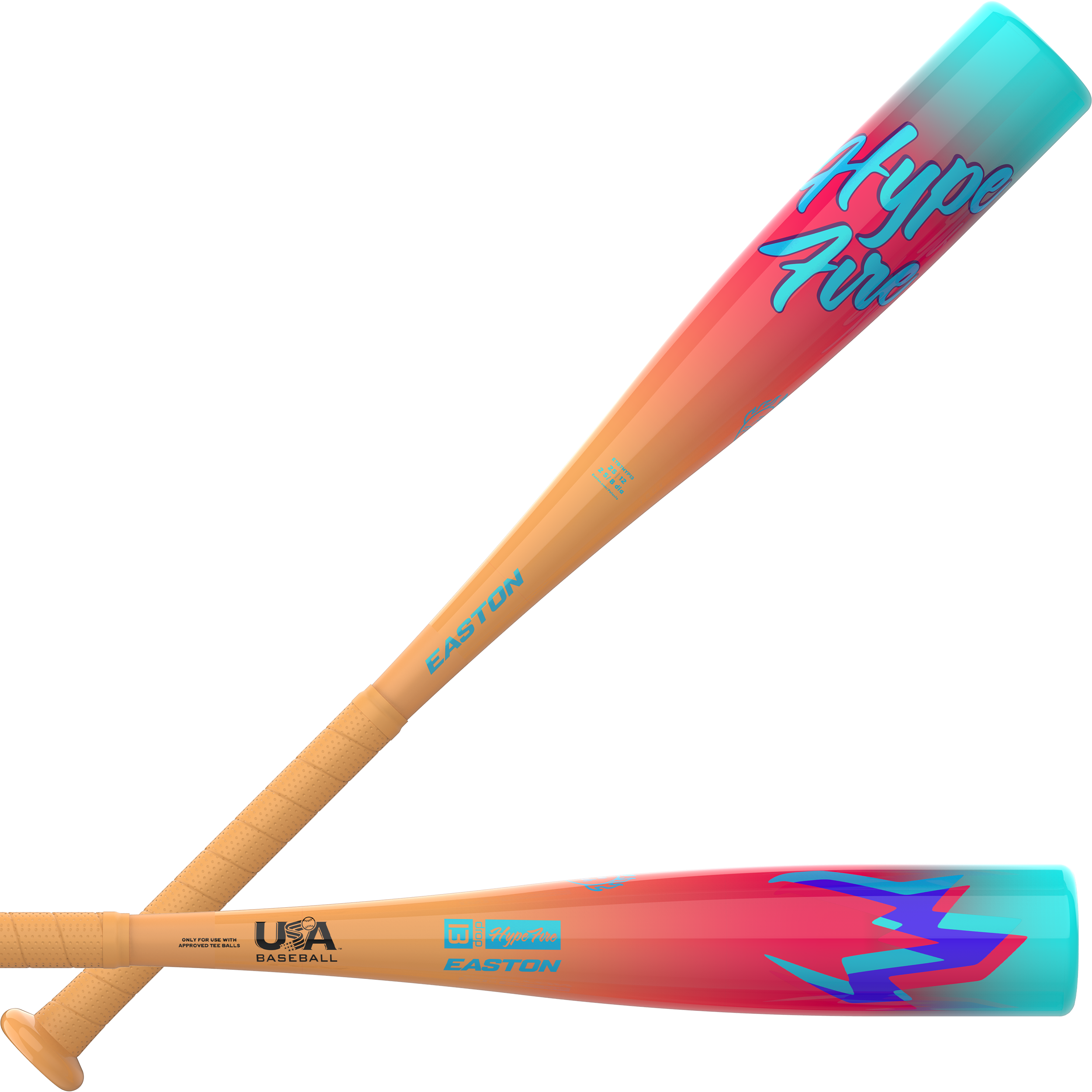 2027 Easton Hype Fire -13 USA Tee Ball Baseball Bat - ETB7HYP13