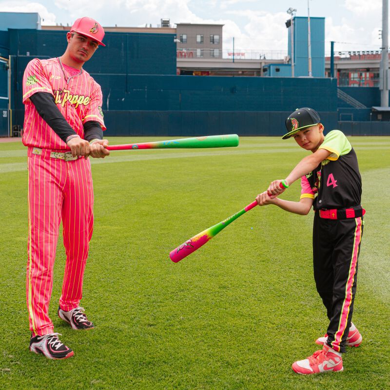 2027 Easton Cosmic Chili Peppers -8 USA Baseball Bat - EUS7CCP8