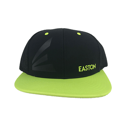 Easton Embossed Hat by Richardson (R165) - Black/Neon Yellow/Embossed E