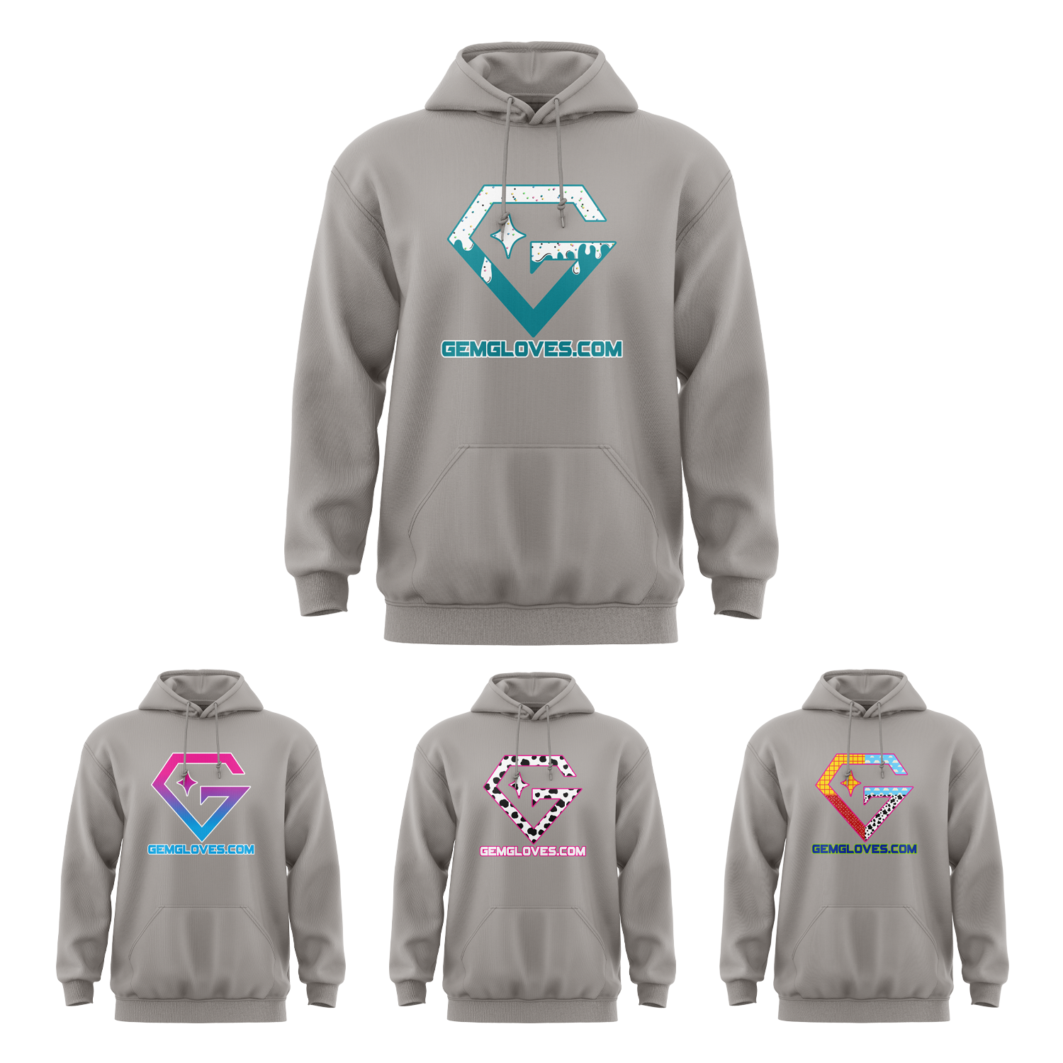 Gem Gloves Element Fleece Hoodie - Smoke