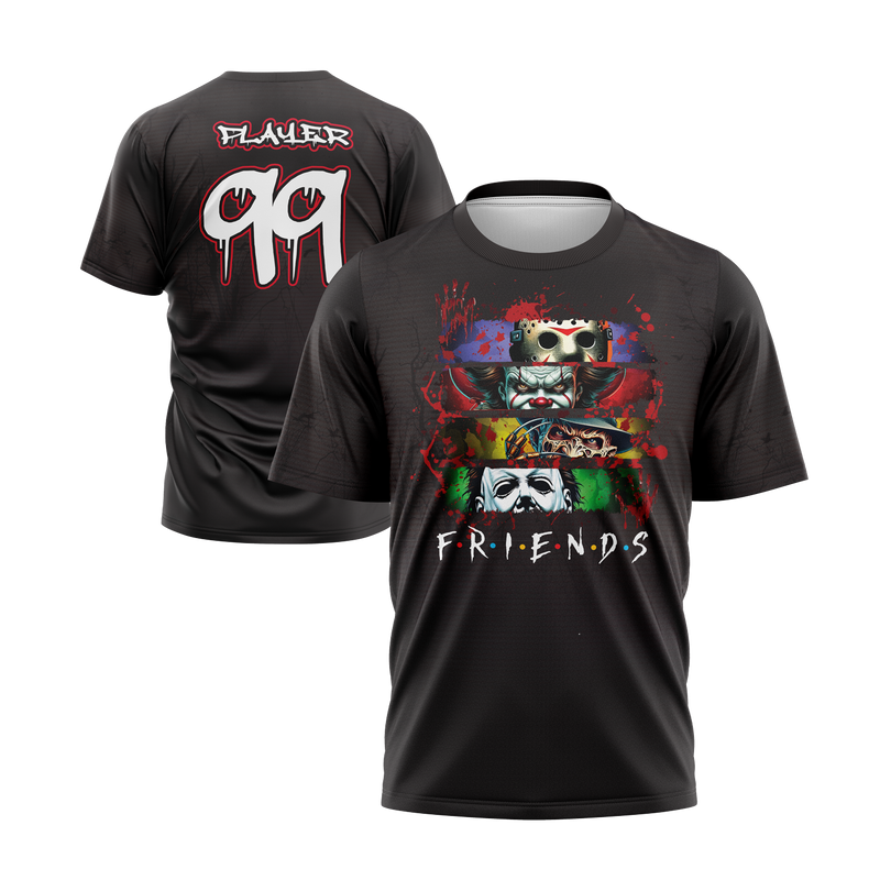 Halloween Friends Short Sleeve Jersey (Customized Buy-In)