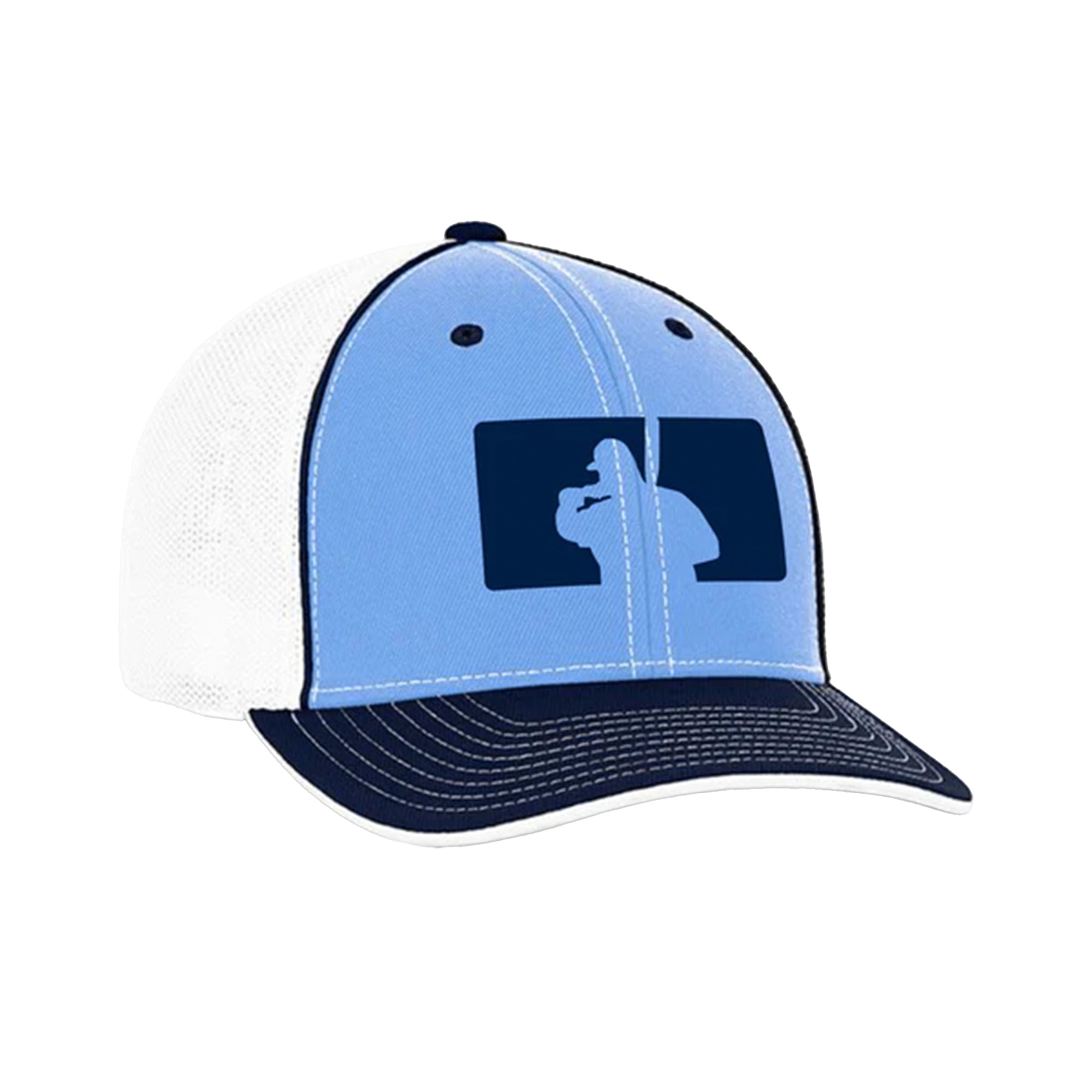 Fat Guy BP Fitted Hat - 404M (Carolina/Navy/White)