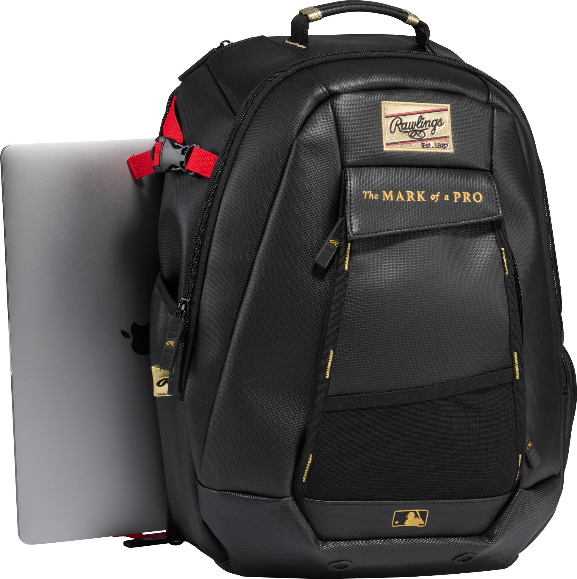 Rawlings Leather Gold Collection Utility Backpack Bag (Multiple Colors)