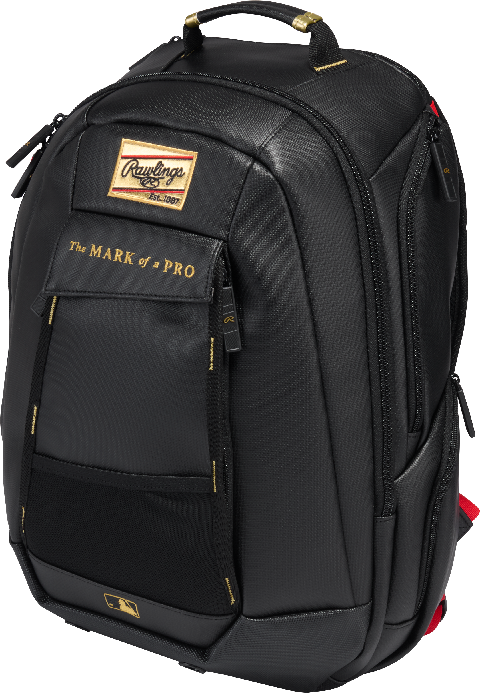 Rawlings Leather Gold Collection Utility Backpack Bag (Multiple Colors)