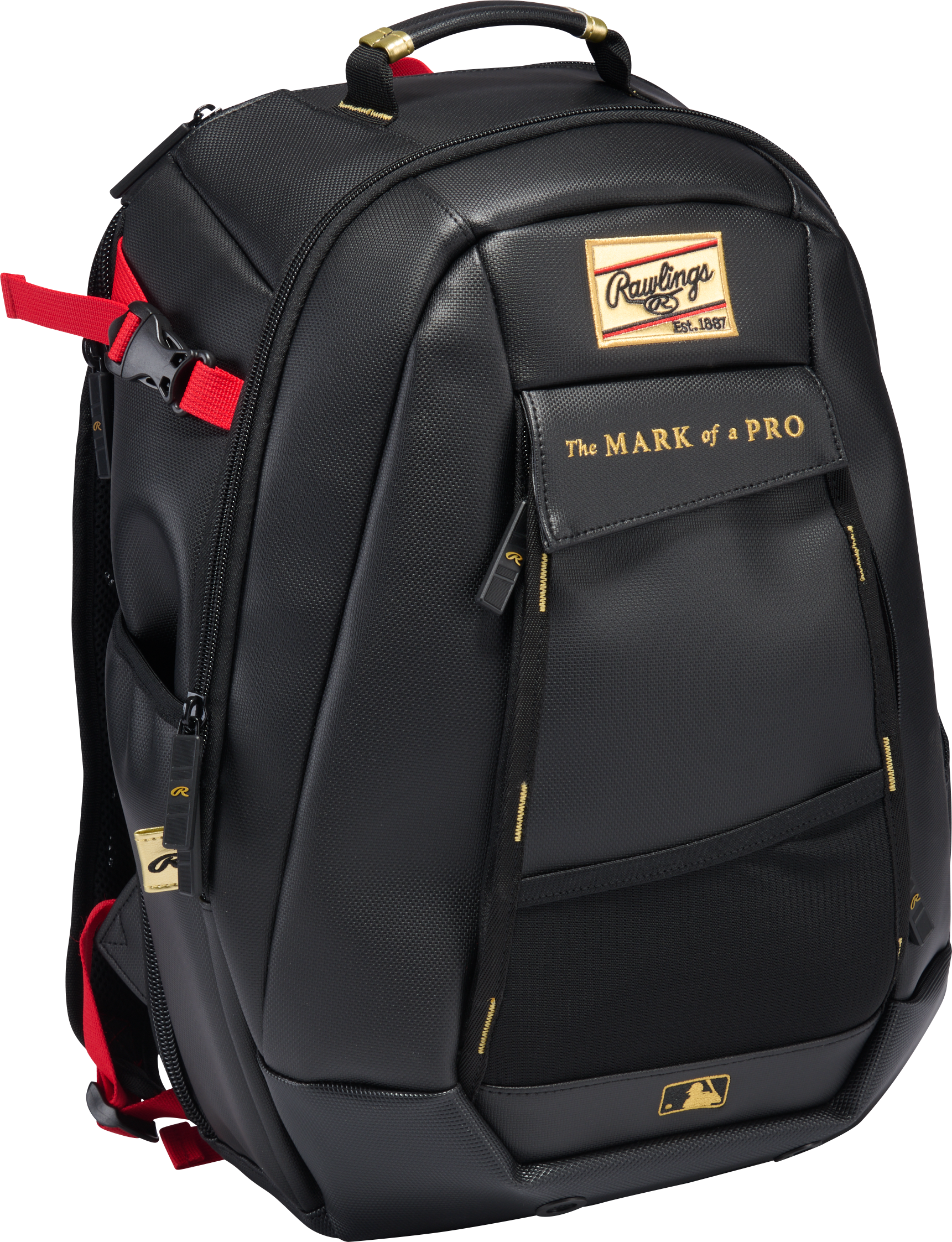 Rawlings Leather Gold Collection Utility Backpack Bag (Multiple Colors)