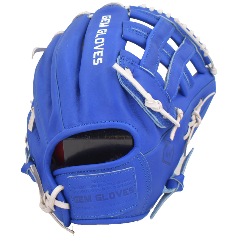 Gem Gloves Softball Fielding Glove - GEM002 (Royal/Red/White)