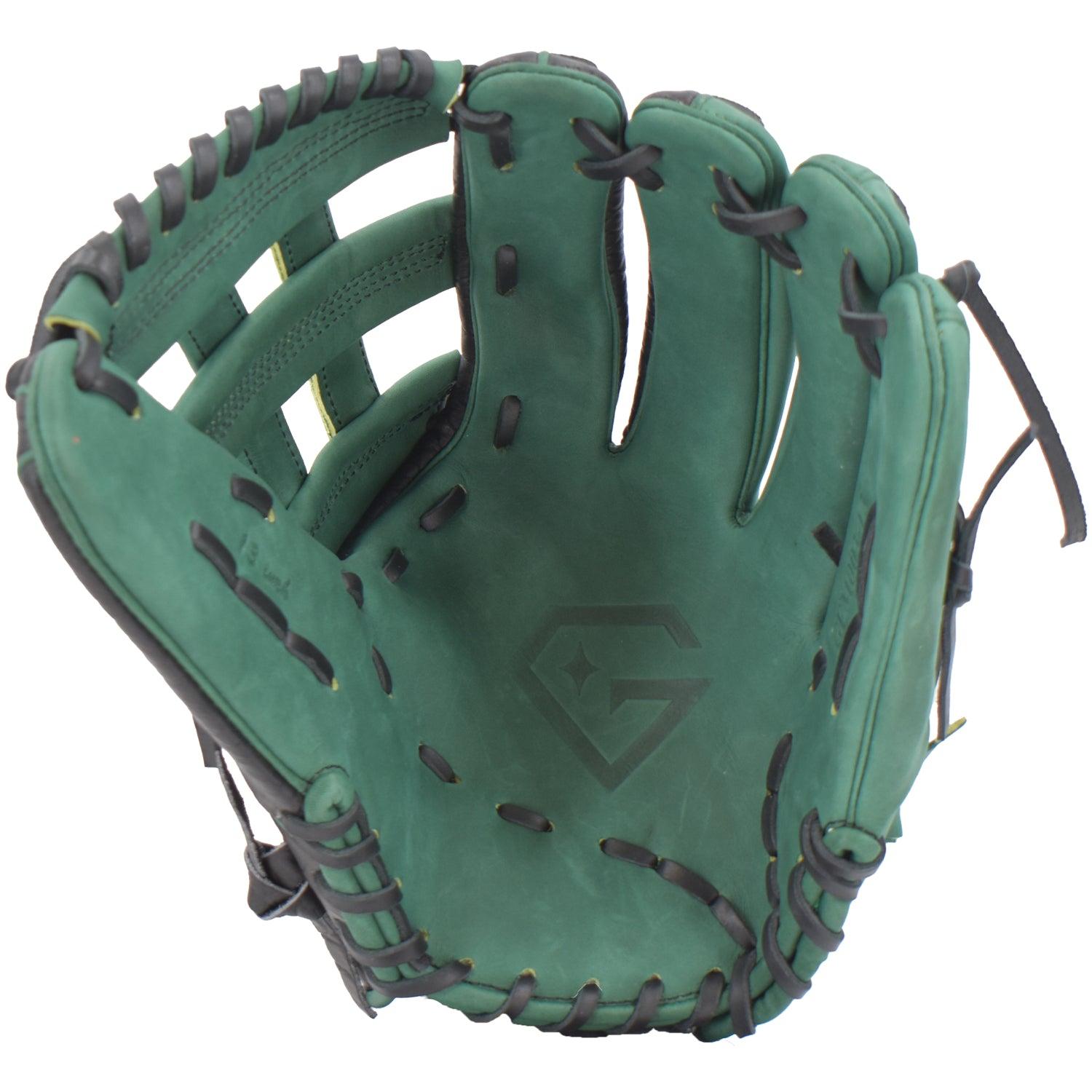 Gem Gloves Softball Fielding Glove - GEM003 (Black/Dark Green)