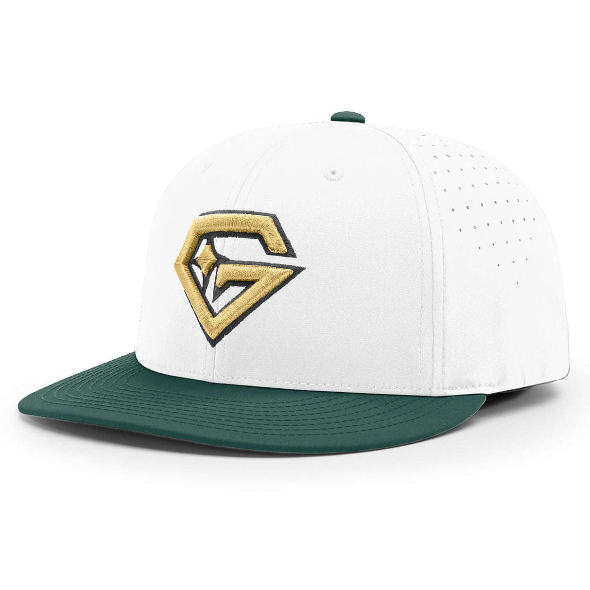 Gem Gloves PTS30 Hat - White/Green/Gold