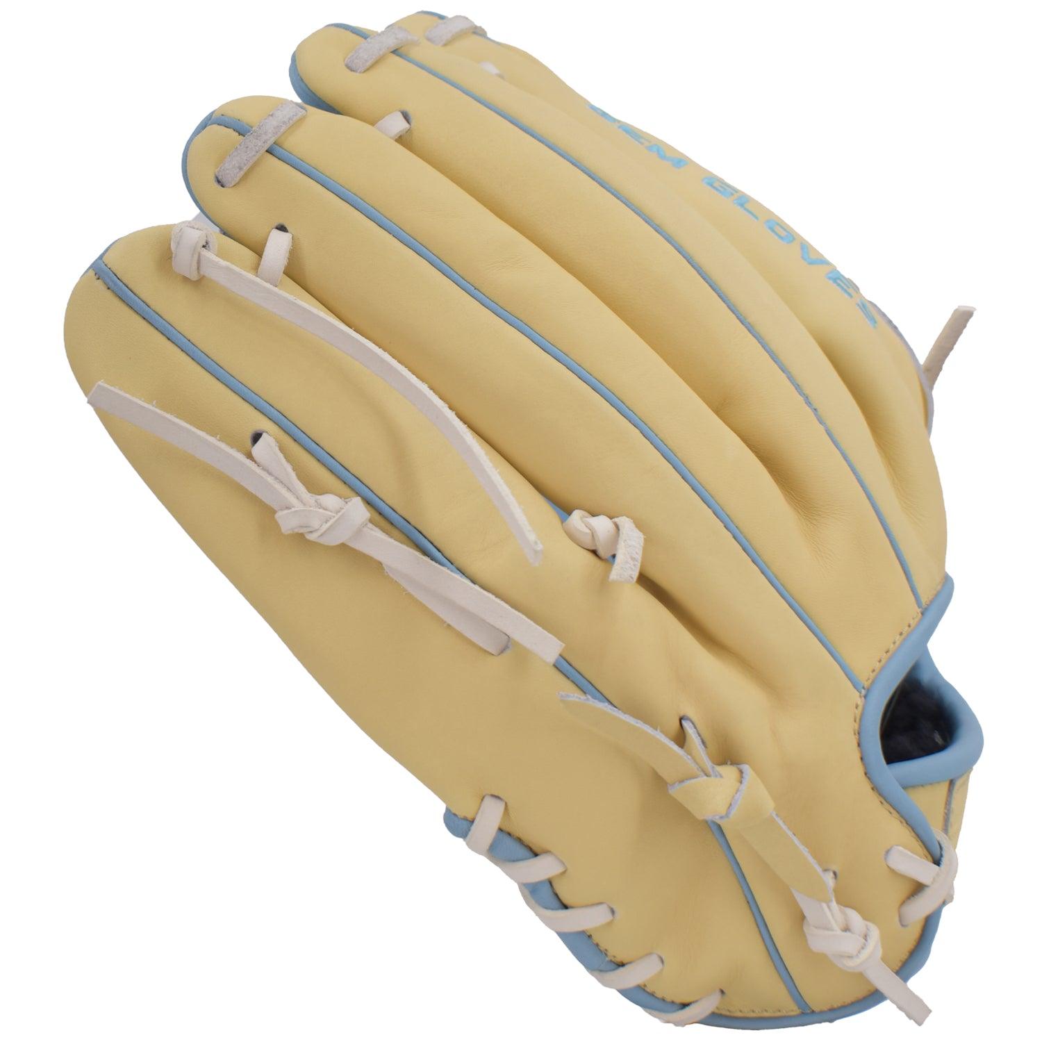 Gem Gloves Softball Fielding Glove - GEM008 (Tan/Carolina)