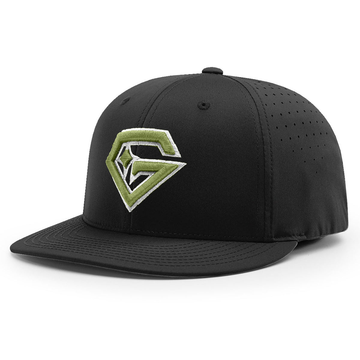Gem Gloves PTS30 Hat - Black/Military Green – Product View | Smash It Sports | pro