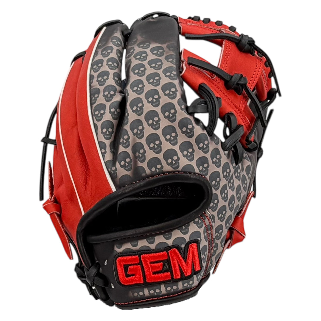 Gem Gloves Baseball Fielding Glove - GEM085 Shadow Skulls