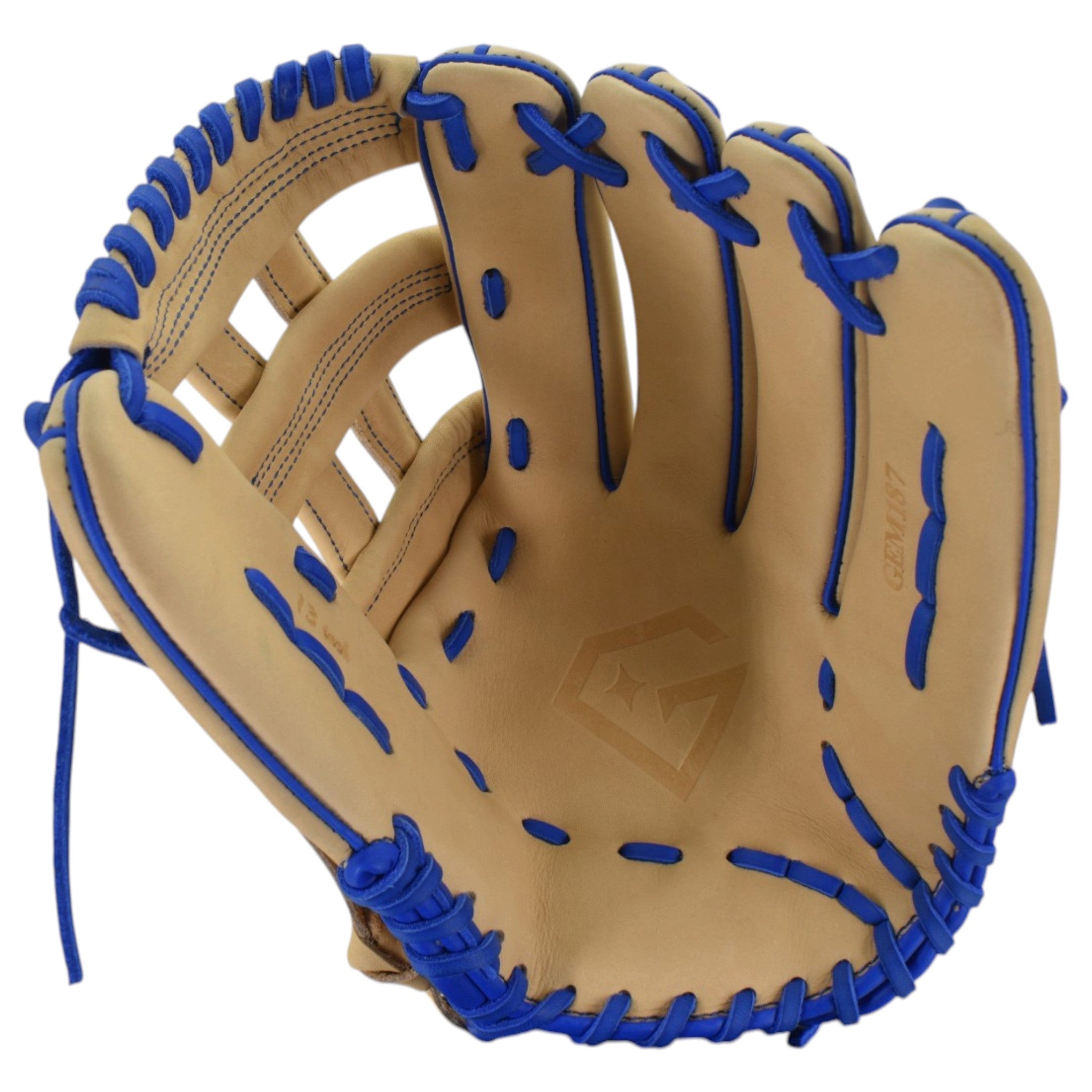 Gem Gloves Flawless Collection Japanese Kip Leather Softball Fielding Glove - GEM187 Royal Flush