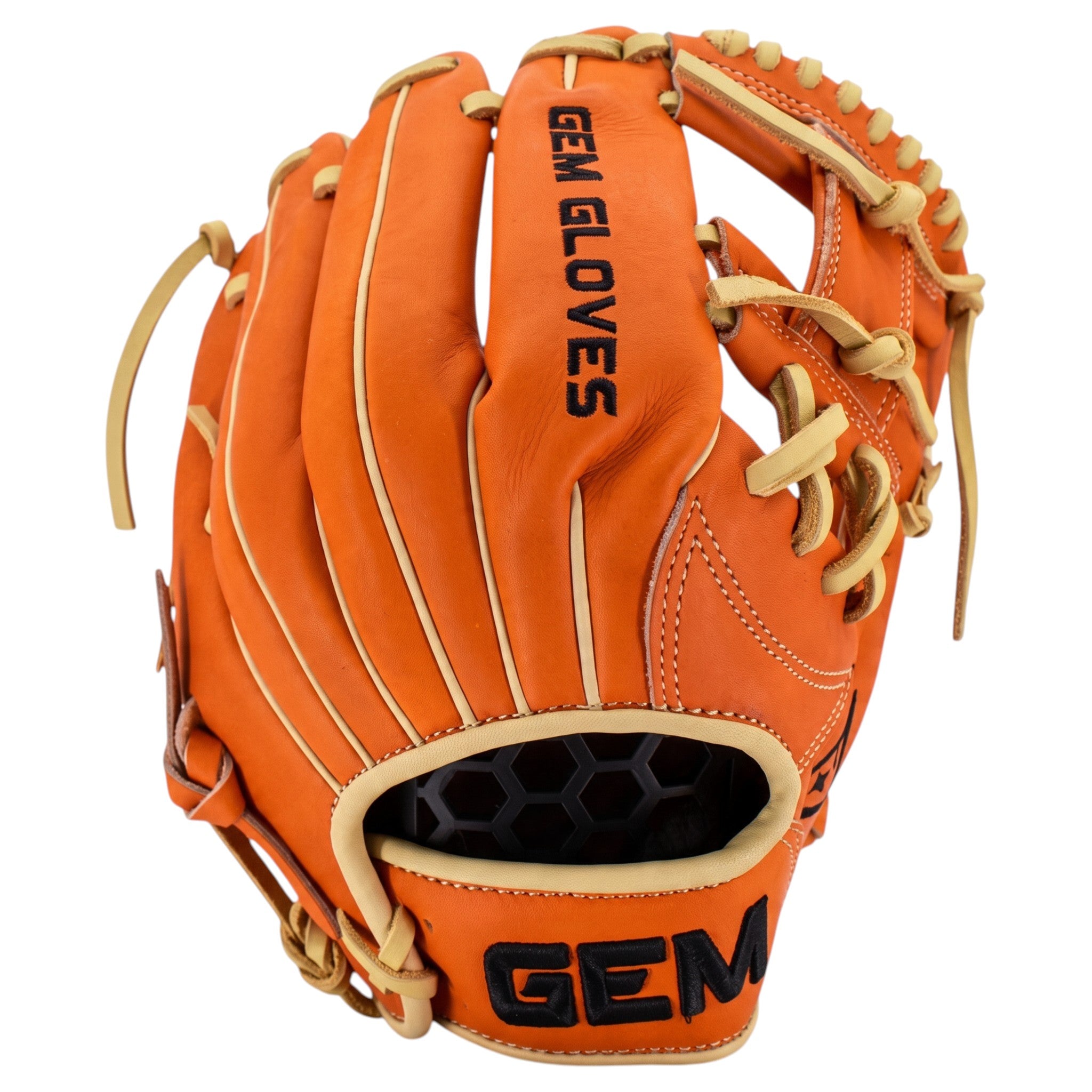 Gem Gloves Flawless Collection Japanese Kip Leather Baseball Fielding Glove - GEM189 Tangerine Dream