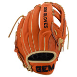 Gem Gloves Flawless Collection Japanese Kip Leather Softball Fielding Glove - GEM189 Tangerine Dream