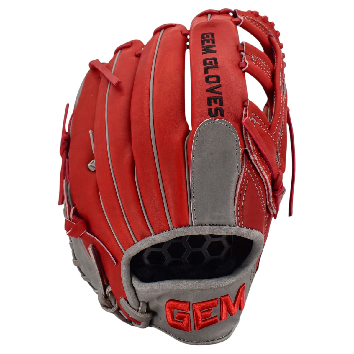Gem Gloves Flawless Collection Japanese Kip Leather Softball Fielding Glove - GEM194 Hot Rod