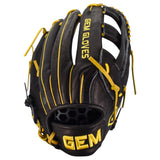 Gem Gloves Flawless Collection Japanese Kip Leather Softball Fielding Glove - GEM196 Yellow Jacket
