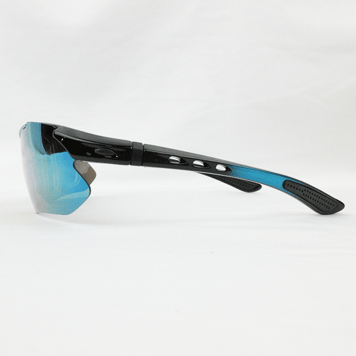 Gator Gear Multi-Lens Sunglasses Kit - Blue/Black (w/ Prescription Lens Insert) - Smash It Sports