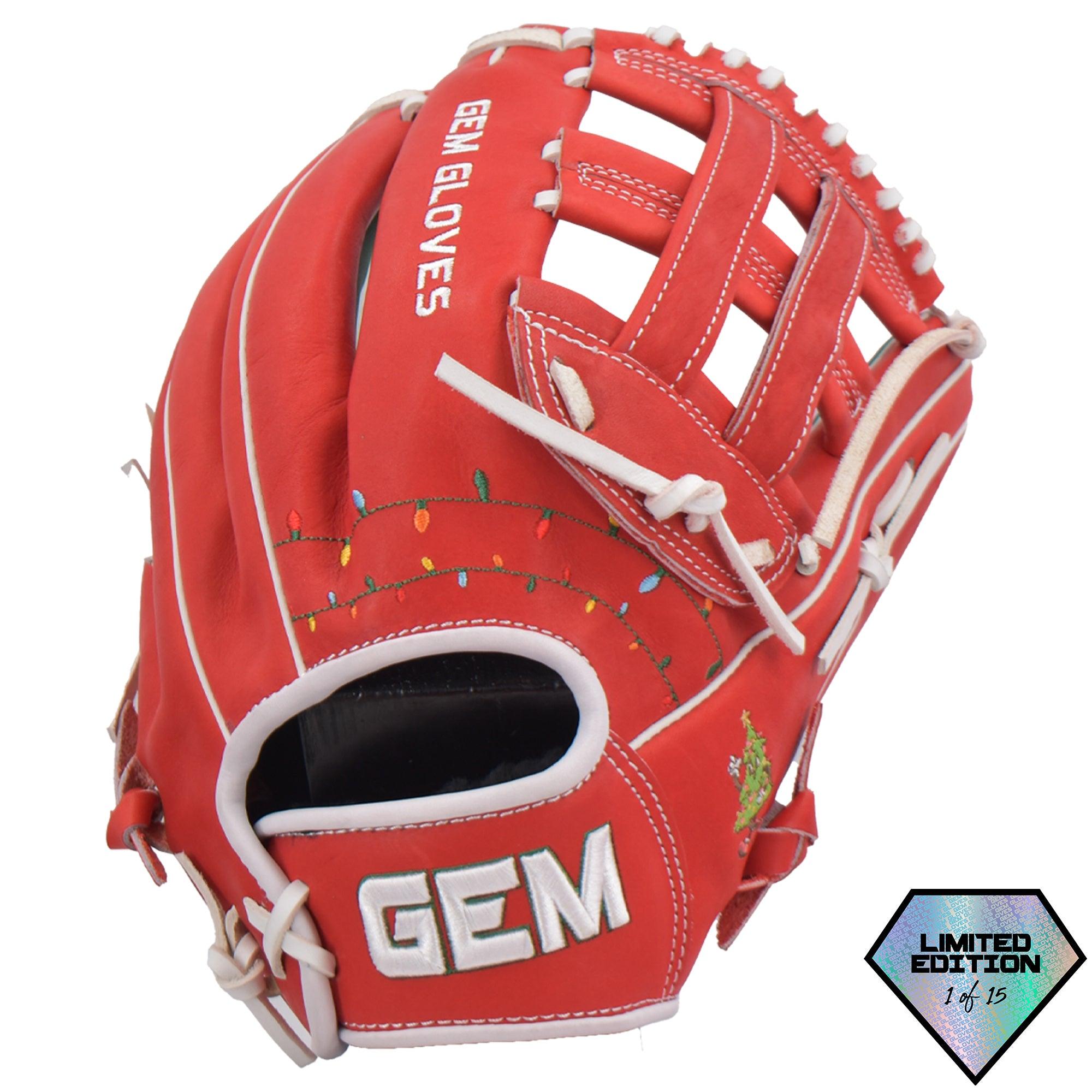 Gem Gloves Softball Fielding Glove - GEM038 Holly Jolly