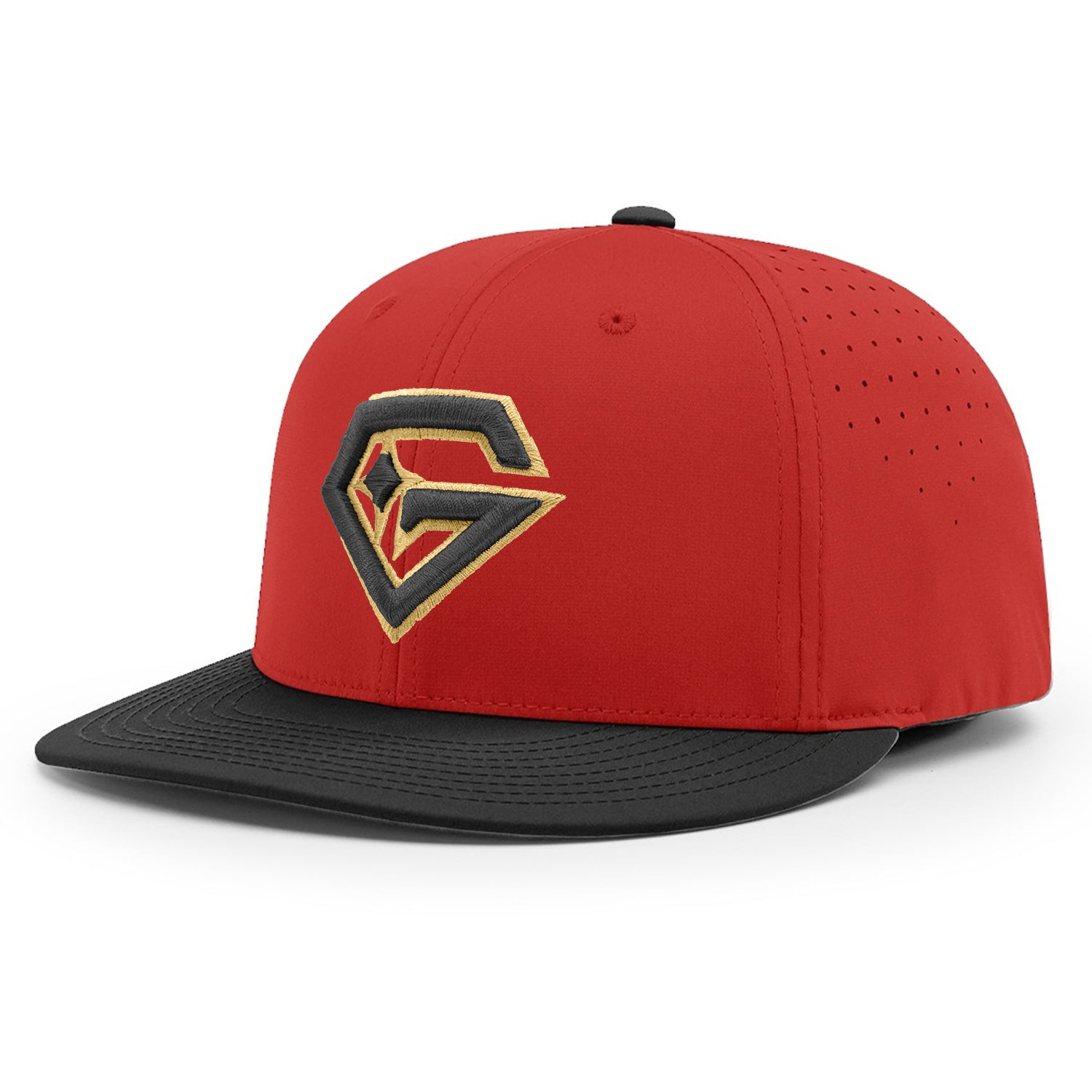Gem Gloves PTS30 Hat - Red/Black/Gold