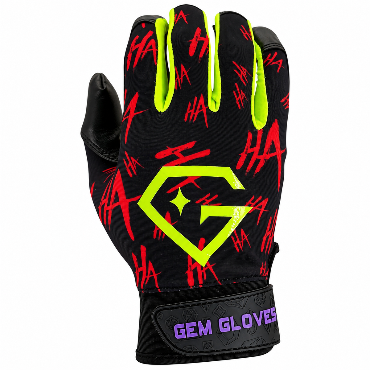 Gem Glove Opalite Batting Glove - Joker Black/Red