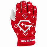 Gem Glove Opalite Batting Glove - Lux Red