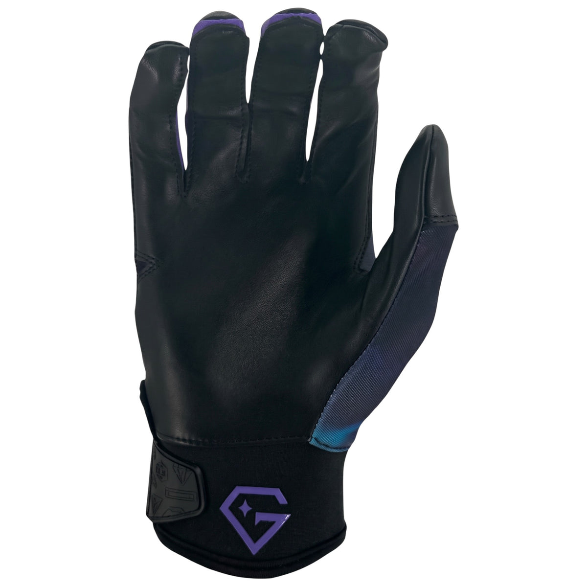 Gem Glove Opalite Batting Glove - Purple/Teal Tie Dye