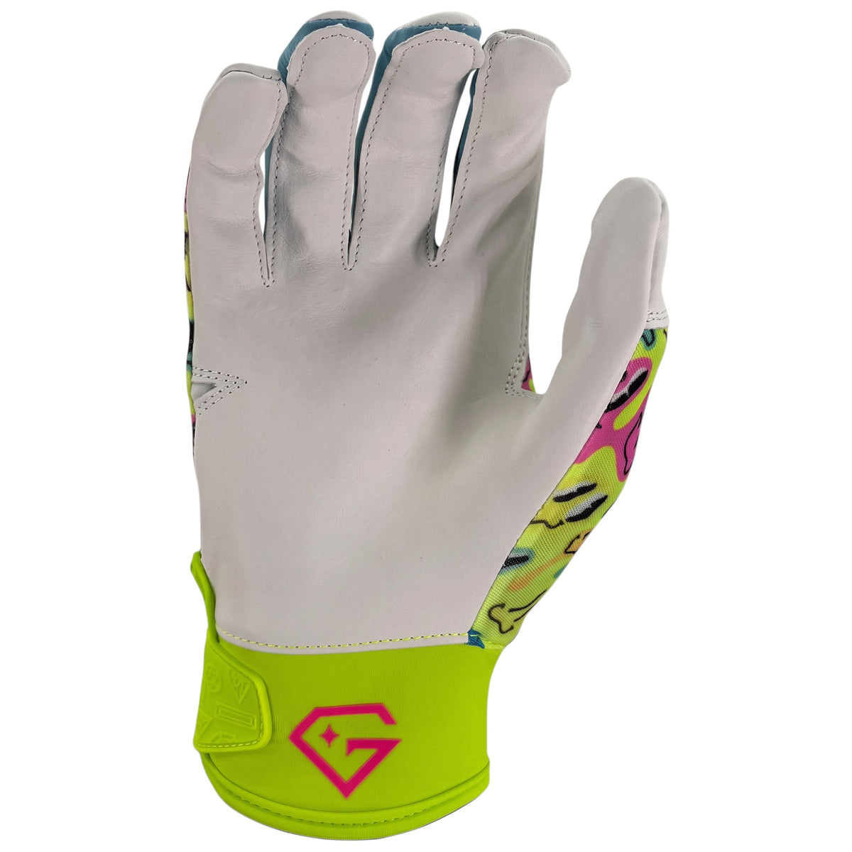 Gem Glove Opalite Batting Glove - Smiley Drip