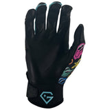 Gem Glove Opalite Batting Glove - Smiley Drip Black
