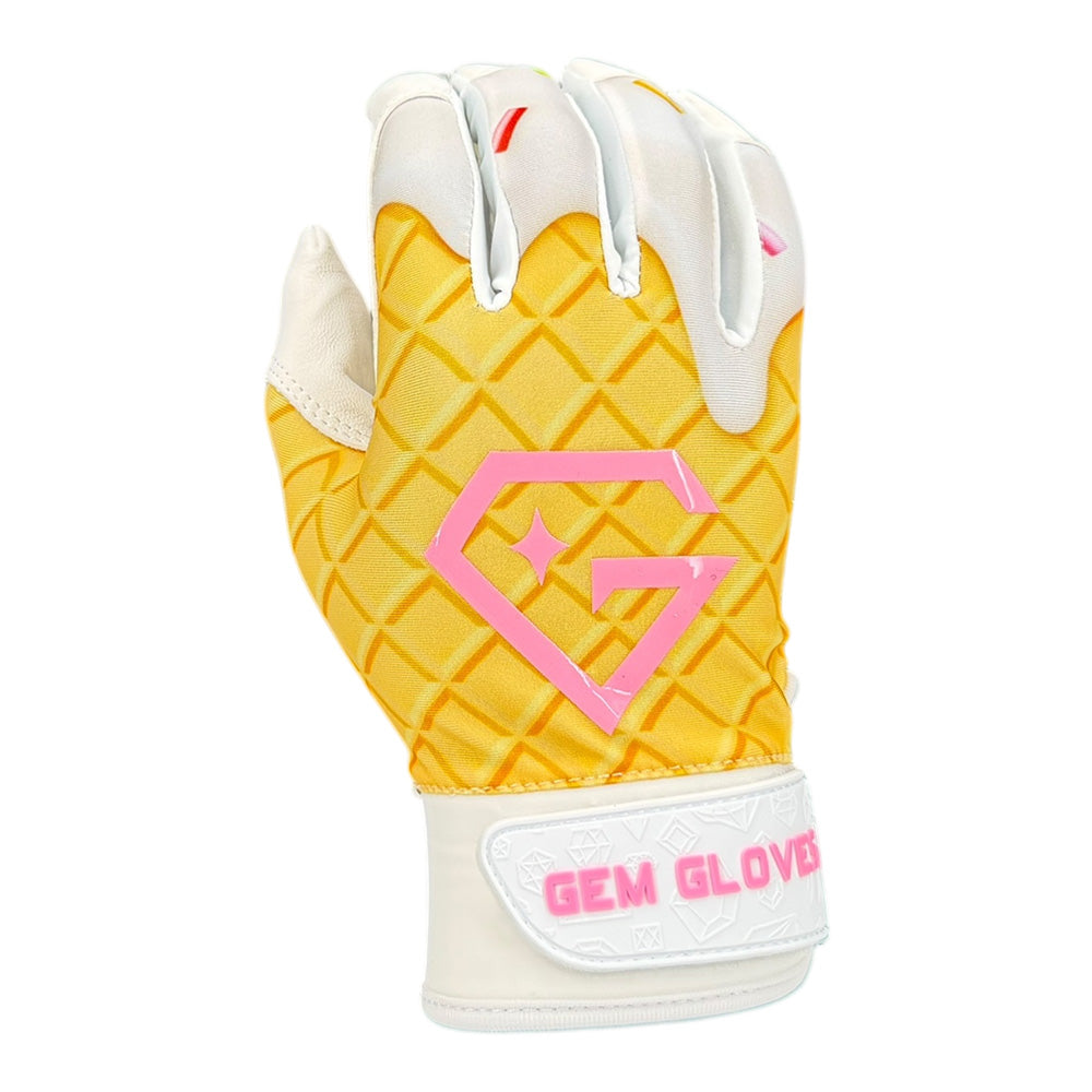Gem Glove Opalite Batting Glove - Vanilla Ice Cream
