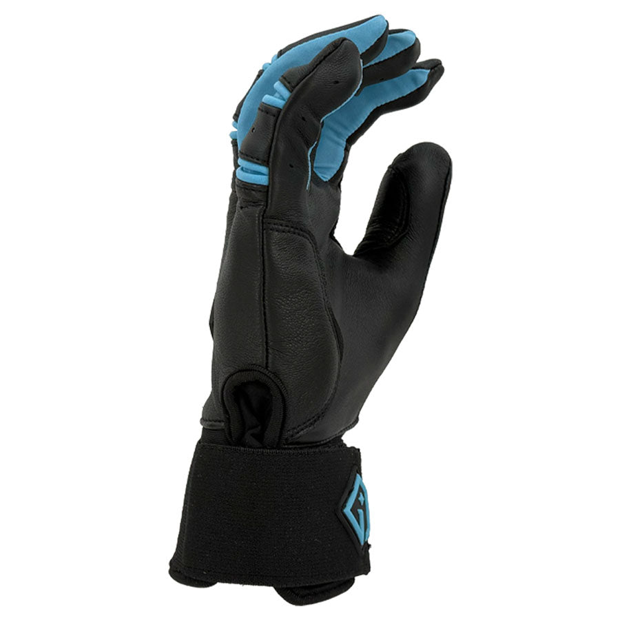 Gem Glove Prospector Long Cuff Batting Glove - Black/Carolina
