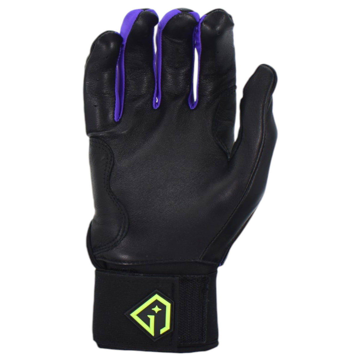 Gem Glove Prospector Long Cuff Batting Glove - Black/Purple/Green
