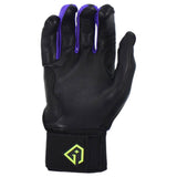 Gem Glove Prospector Long Cuff Batting Glove - Black/Purple/Green